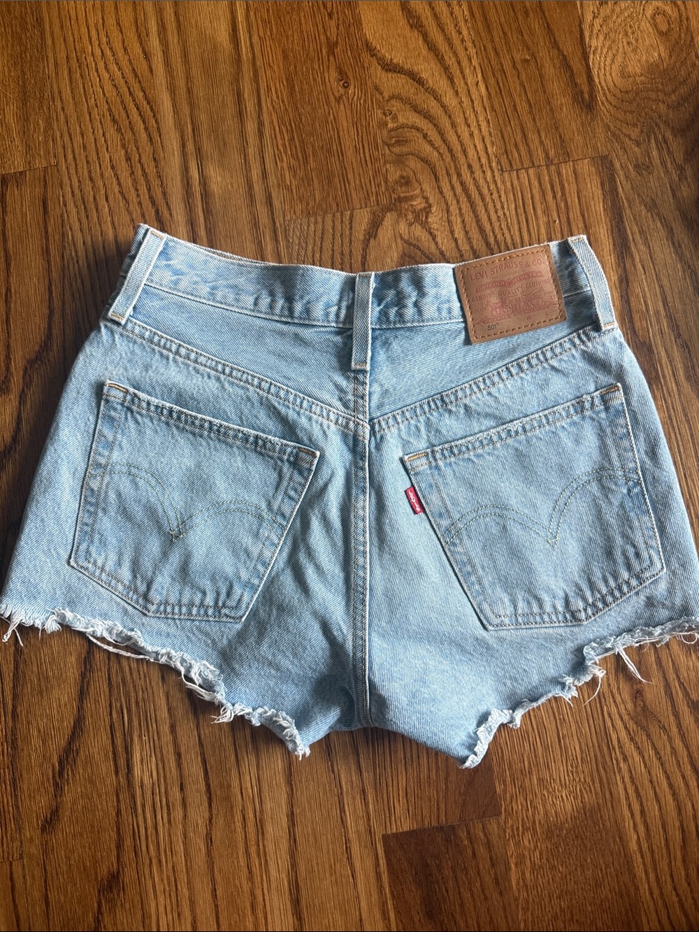 Levi's 501 Women’s Shorts Light Blue Size 25